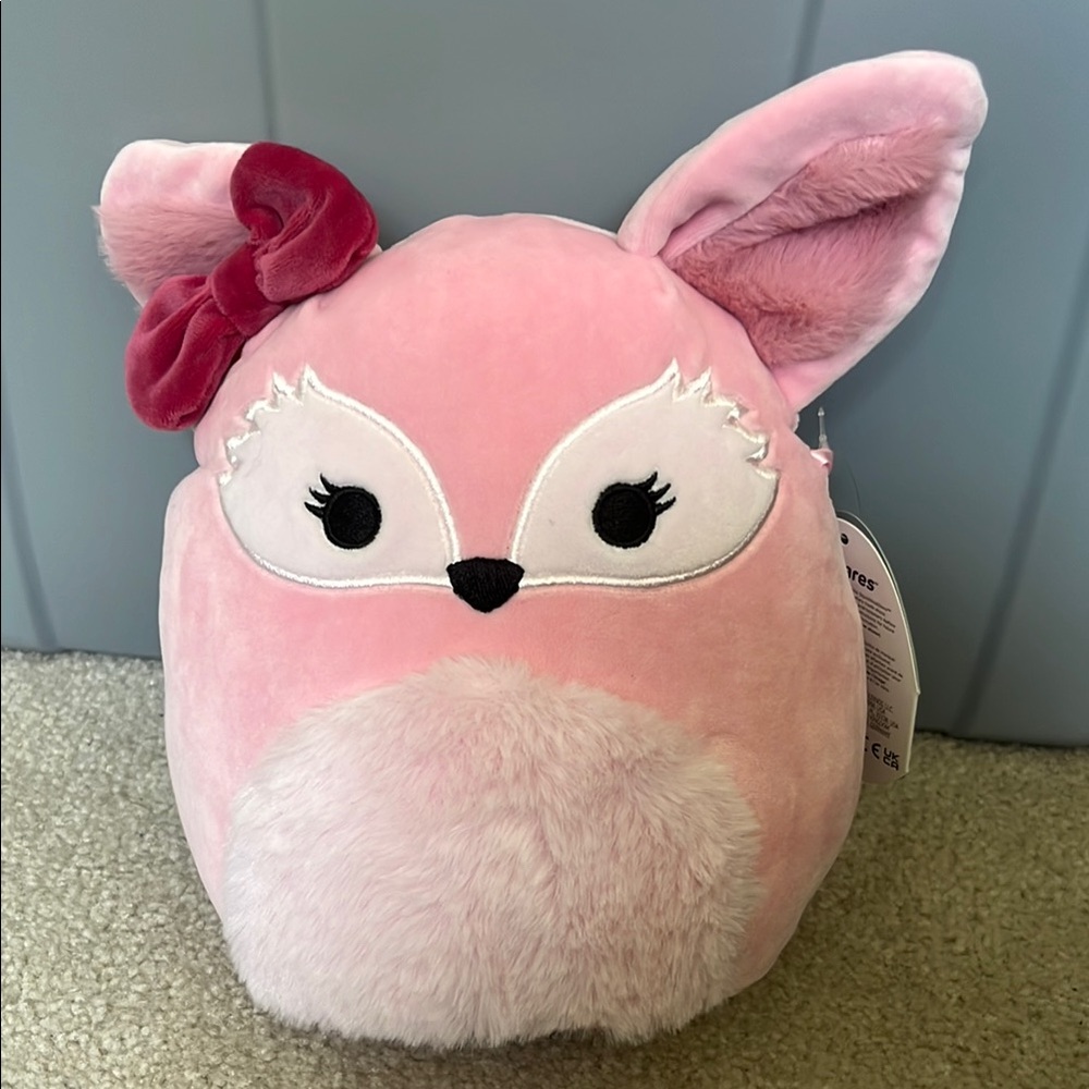 Pink Plush Fox Toy